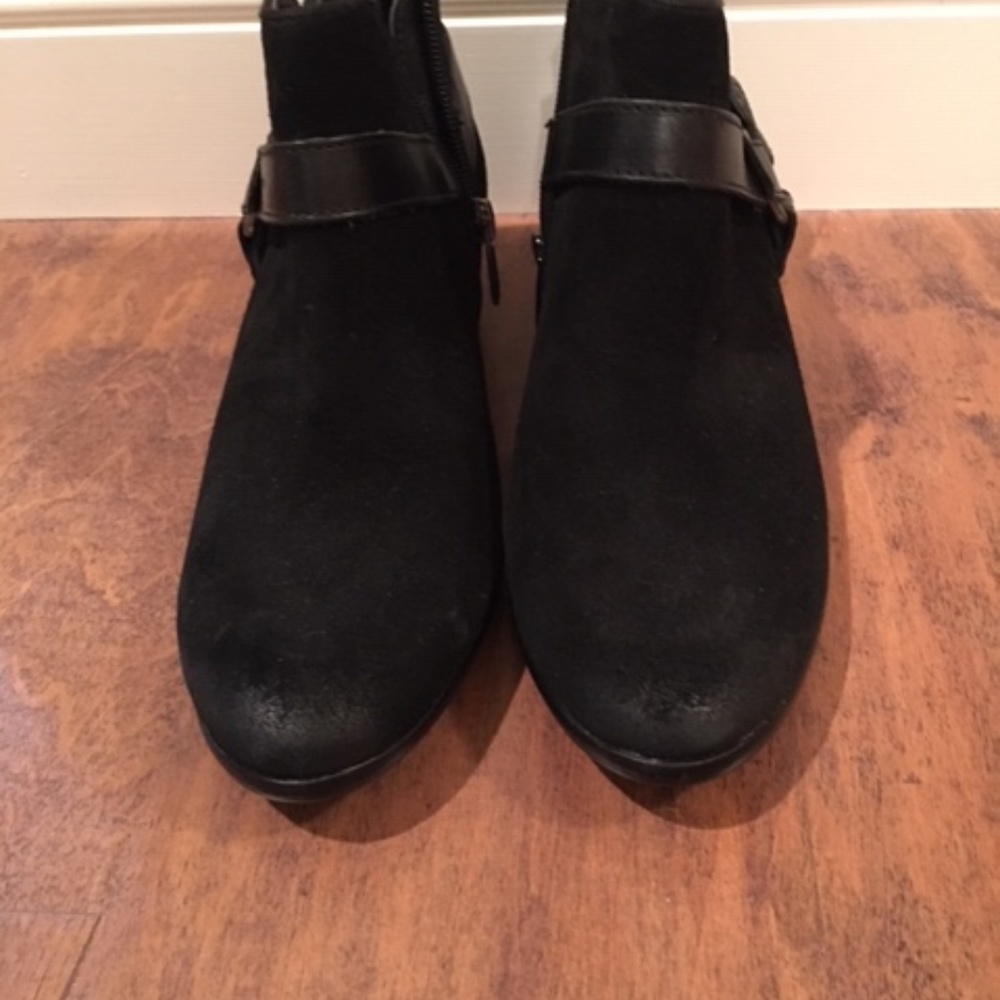 Sam Eldeman, Black Buckle Bootie Boot - image 2